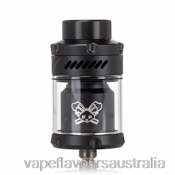 Vape Nicotine Australia Hellvape Dead Rabbit V3 25mm RTA Black w/ White Logo